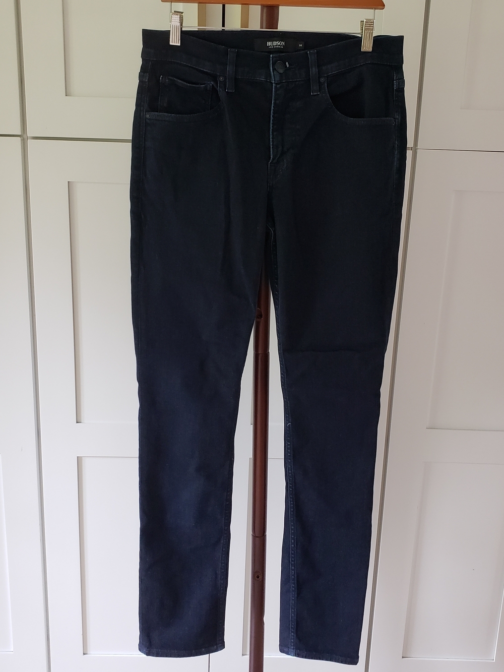 Hudson Jeans Men's 32 Dark Navy Blake Slim Straight Denim